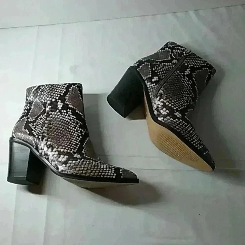 14 & union snake print booties - Picture 9 of 9